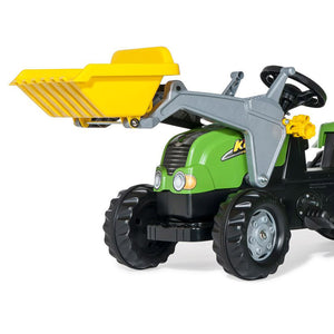 Rolly Kid pedal tractor with loader and trailer