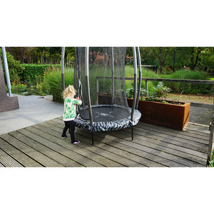 EXIT Tiggy junior trampoline with safety net ø140cm - Black/Grey