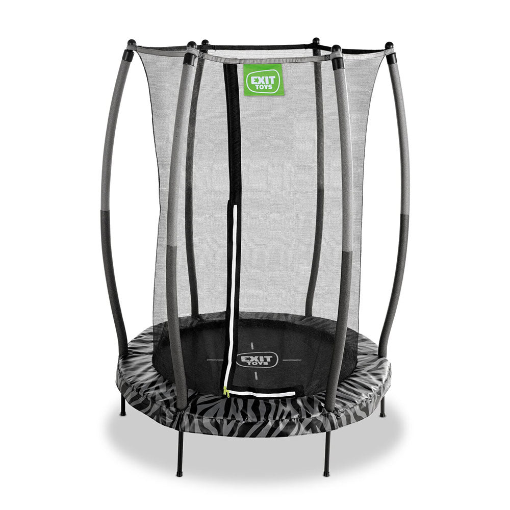 EXIT Tiggy junior trampoline with safety net ø140cm - Black/Grey