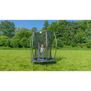 EXIT Tiggy junior trampoline with safety net ø140cm - Black/Gray