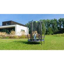 Load image into Gallery viewer, EXIT Tiggy junior trampoline with safety net ø140cm - Black/Grey
