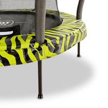 Load image into Gallery viewer, EXIT Tiggy junior trampoline with safety net ø140cm - Black/Green
