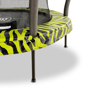 Cama Elástica EXIT Tiggy junior con red de seguridad ø140cm - Negro/Verde