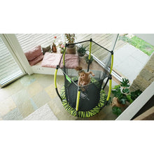 Load image into Gallery viewer, EXIT Tiggy junior trampoline with safety net ø140cm - Black/Green
