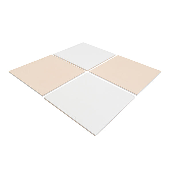 Alfombra Infantil Puzzle de Foam 180x180cm - Blanco Beige