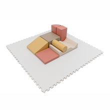 Cargar imagen en el visor de la galería, Alfombra Infantil Puzzle de Foam 180x180cm - Blanco Beige
