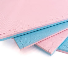 Cargar imagen en el visor de la galería, Alfombra Infantil Puzzle de Foam 180x180cm - Rosa Azul
