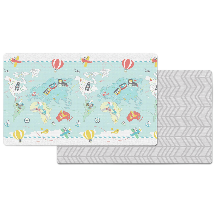 Alfombra para jugar reversible Viajeros – 218x132