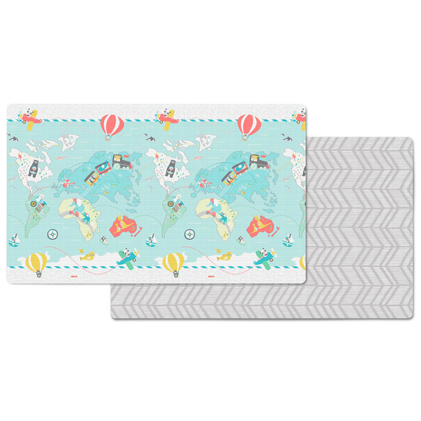 Alfombra para jugar reversible Viajeros – 218x132