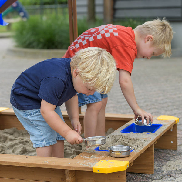 Arenero infantil de madera con toldo - Ibiza 120 x 120