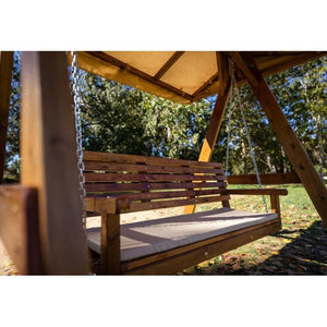 Balancín de jardín ELNA L con techo de lona con Cojín