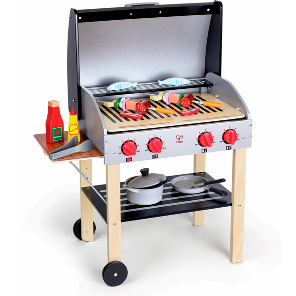 Barbacoa infantil de madera Gourmet Grill Hape con accesorios