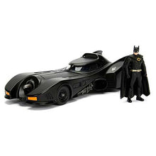 Load image into Gallery viewer, 1989 Metallic Batmobile 1:24 Scale with Batman Figure
