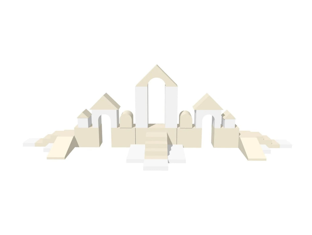 Blocs de Psicomotricitat Iglu Mega Castell Blanc Beige
