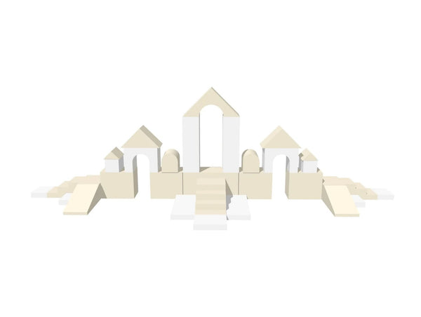 Blocs de Psicomotricitat Iglu Mega Castell Blanc Beige