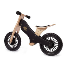 Cargar imagen en el visor de la galería, Bicicleta de equilibrio de madera Kinderfeets - Negro
