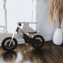 Carregar imatge al visor de la galeria, Bicicleta d´equilibri de fusta Kinderfeets - Negre
