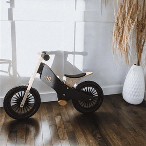 Kinderfeets Wooden Balance Bike - Black