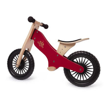 Cargar imagen en el visor de la galería, Bicicleta de equilibrio de madera Kinderfeets - Rojo
