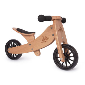 Bicicleta de equilibrio y triciclo de madera 2 en 1 Tiny Tot - Bambú