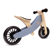 Carregar imatge al visor de la galeria, Bicicleta d&#39;equilibri i tricicle de fusta 2 en 1 Tiny Tot Plus - Blau Pissarra
