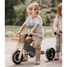 Carregar imatge al visor de la galeria, Bicicleta d&#39;equilibri i tricicle de fusta 2 en 1 Tiny Tot Plus - Blau Pissarra
