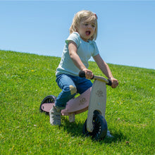 Cargar imagen en el visor de la galería, Bicicleta de equilibrio y triciclo de madera 2 en 1 Tiny Tot Plus - Rosa
