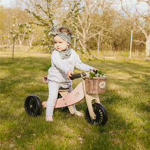Cargar imagen en el visor de la galería, Bicicleta de equilibrio y triciclo de madera 2 en 1 Tiny Tot Plus - Rosa
