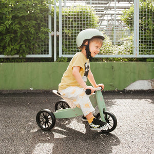 Tiny Tot 2-in-1 Wooden Balance Bike and Tricycle - Sage