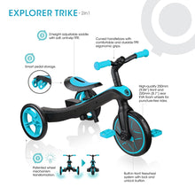 Load image into Gallery viewer, 2 in 1 Trike Tricycle - Blue
