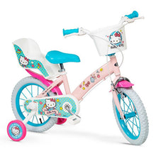 Carregar imatge al visor de la galeria, Bicicleta Infantil Hello Kitty 14&quot;, Per a Nenes a Partir de 4 anys

