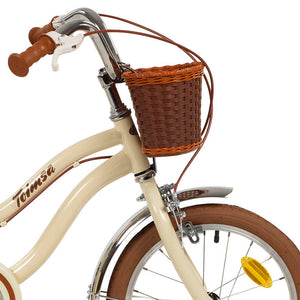 Bicicleta Infantil Vintage Beige 16", Per a Nens a Partir de 5 anys