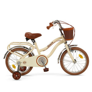 Bicicleta Infantil Vintage Beige 16", Per a Nens a Partir de 5 anys