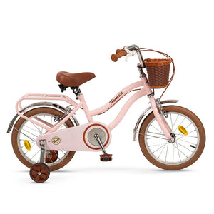 Bicicleta Infantil Vintage Rosa 16", Per a Nens a Partir de 5 anys
