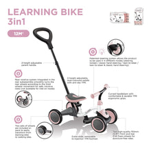 Carregar imatge al visor de la galeria, Bicicleta Learning 3IN1 - Rosa
