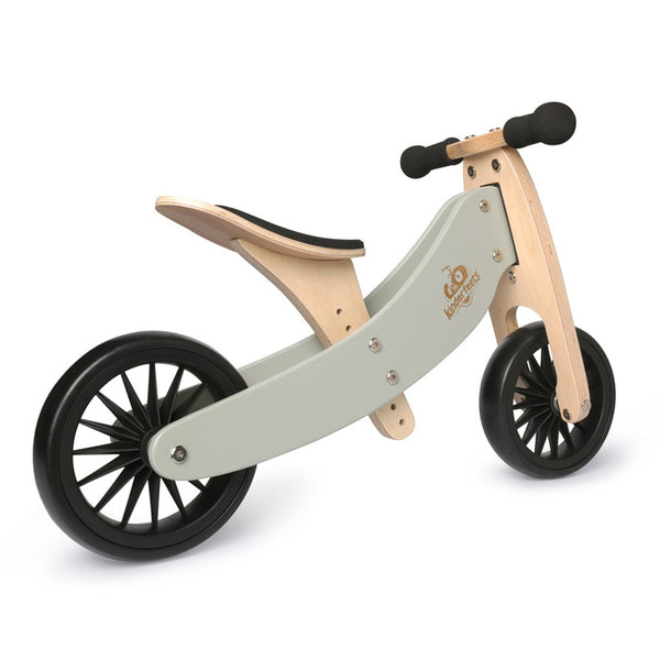 Bicicleta de equilibrio y triciclo de madera 2 en 1 Tiny Tot Plus - Salvia