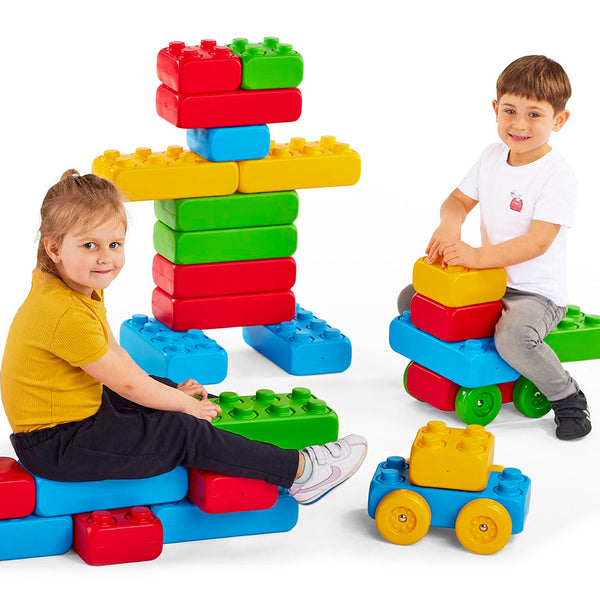 Bloques de construcción Mega Bricks 30 Wheels