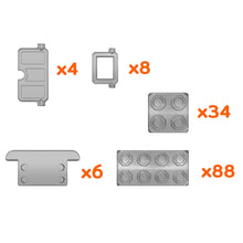 Cargar imagen en el visor de la galería, Bloques de construcción Junior Bricks 140 con Puertas y Ventanas

