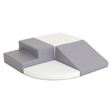 Carregar imagem no visualizador da galeria, Blocos de Psicomotricidade Iglu Corner Crawler Branco Cinza
