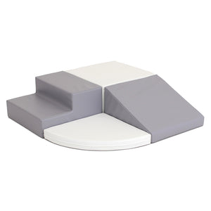 Blocos de Psicomotricidade Iglu Corner Crawler Branco Cinza
