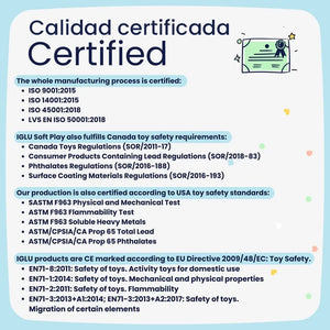 Blocos de Psicomotricidade Iglu Corner Crawler Branco Cinza