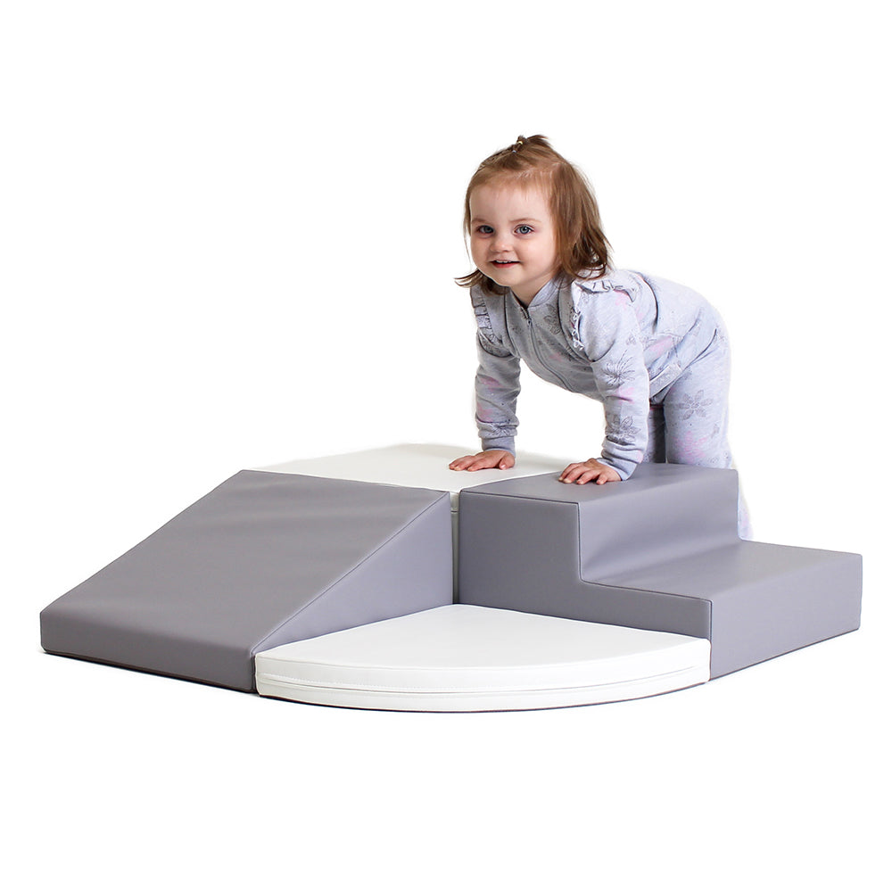 Blocos de Psicomotricidade Iglu Corner Crawler Branco Cinza
