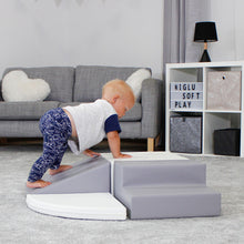 Carregar imagem no visualizador da galeria, Blocos de Psicomotricidade Iglu Corner Crawler Branco Cinza
