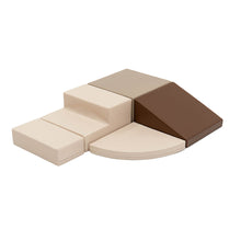 Cargar imagen en el visor de la galería, Bloques de Psicomotricidad Iglu Corner Climber color Chocolate
