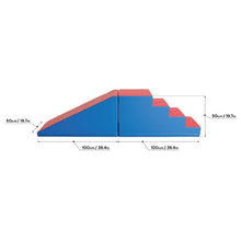 Carregar imatge al visor de la galeria, Blocs d&#39;Escuma per a Psicomotricitat Escala i Tobogan - Vermell i Blau
