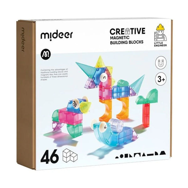 Bloques magnéticos 3D - 46 piezas