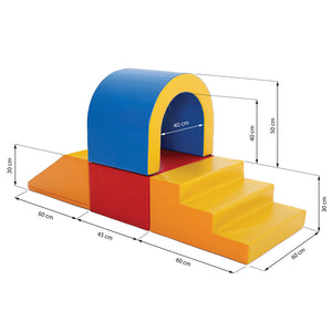 Foam Blocks for Motor skills Tunnel - Multi Color
