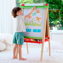 Carregar imagem no visualizador da galeria, Pizarra para pintar el Pequeño Artista de Hape con accesorios
