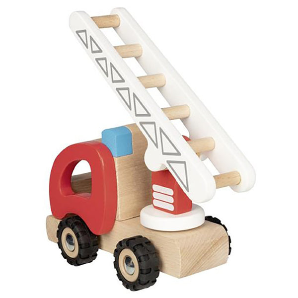 Camión de Bomberos con Escalera de Madera Goki