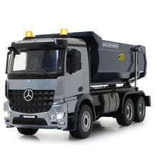 Carregar imagem no visualizador da galeria, Camión Volquete RC Mercedes Benz Arocs 1:20 Metal Meiller - Jamara
